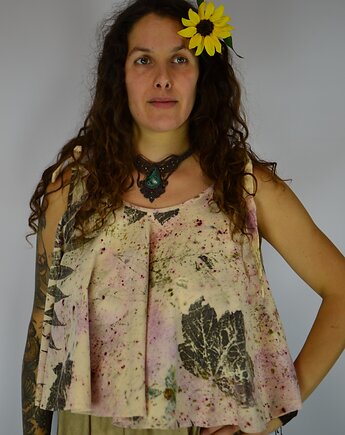 Barwiona Roślinami Bluzka "Malinowa Polana", Zielekada