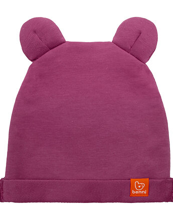 Czapka BEANIE BEAR - ciemny róż, Benni