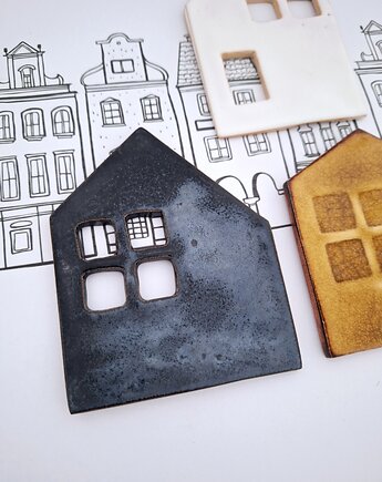 Domek ceramiczny kafelek, Wooden Love