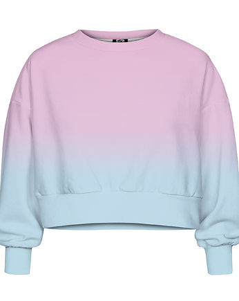 DR.CROW Bluza Krótka CROP Ombre Pink Blue, DrCrow