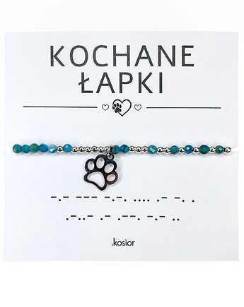 Bransoletka z kamieni naturalnych Apatyt, Hematyt, 10% na zwierzaki, karolina kosior