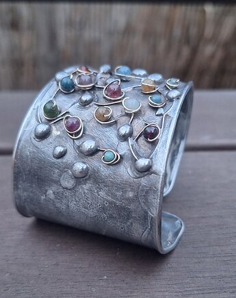 Układy scalone - bransoletka regulowana, po drugiej stronie lustra