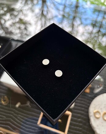 Kolczyki srebrne piny 8mm, Marta jewelry