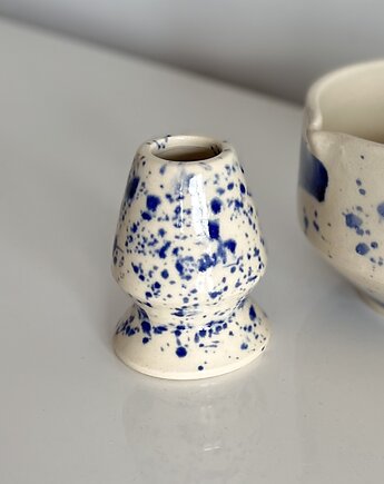 Podstawka ceramiczna chasentate stojak na miotełkę chasen do herbaty matchy, Bliss.