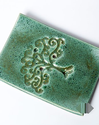 Mydelniczka ceramiczna z drzewem, studnia ceramiczna