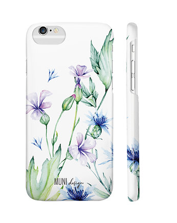 Etui na telefon iPhone 6/7/8, Watercolor flowers, MUNI design