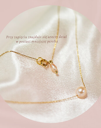 Naszyjnik z różową perłą, Fox and Jewelry