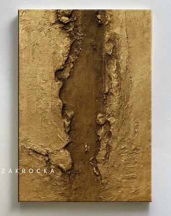 Obraz GOLDINO - struktura metaliczna, art and texture