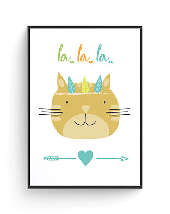 Plakat: Kotek la.la.la., COLORMINT