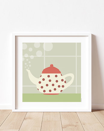 Plakat do kuchni, czajniczek, Dekorando