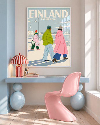 Plakat  Finlandia zimowy dzień, Tableau Edition