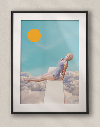 Plakat Lato Trwaj - Kolaż Fine Art - Dekoracja Ścienna Do Salonu, DAPIDOKA