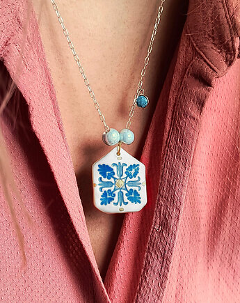 Naszyjnik srebrny Tulipany Kolekcja Parian, ZIĘBA