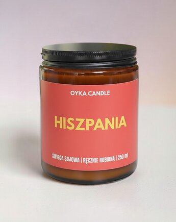 Świeca kibica Hiszpania250 ML, Oyka Candle