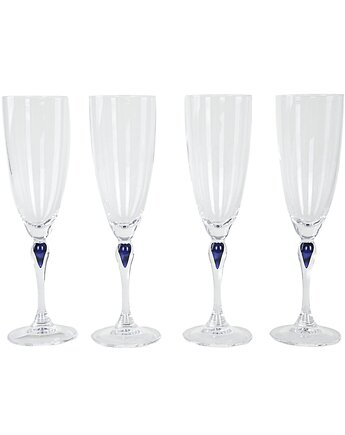 Komplet czterech kieliszków, duński design, lata 70, produkcja: Dania, Przetwory design