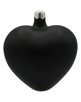 Bombka choinkowa: Serce matowe: czarne, Syn Bombkarza