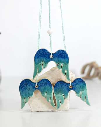 Skrzydła anioła ceramiczne ozdoby choinkowe, 10FingersArt