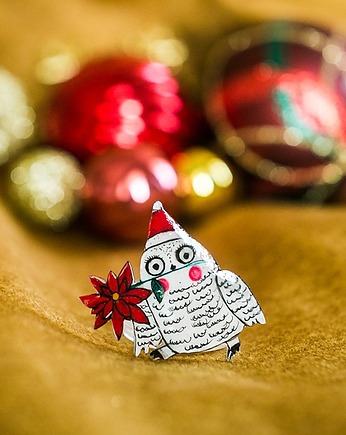 Broszka sówka, Pintura