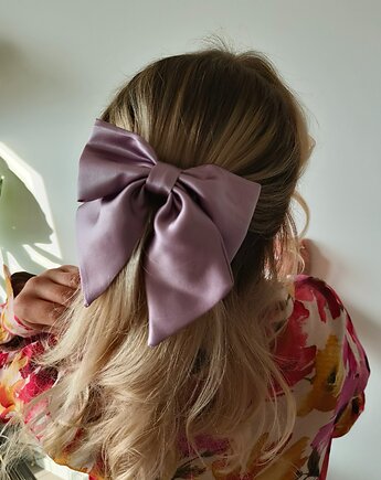 Kokarda spinka klamra jedwabna lavender pink 100% jedwabna 22 momme, Capillum