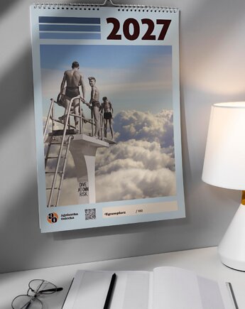 Kalendarz 2027 z 13 kolażami, Agnieszka Osiecka RYSUJĘ BO SIĘ NUDZĘ