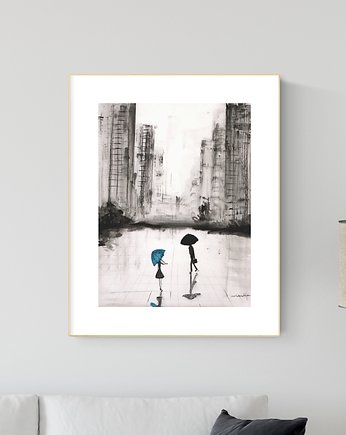 grafika 30X40 cm wykonana ręcznie, MiniMalArt