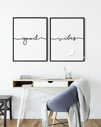 Good Vibes - dwa plakaty, Bury Lis