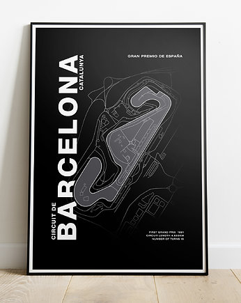 Plakat Tory wyścigowe - Barcelona, Peszkowski Graphic