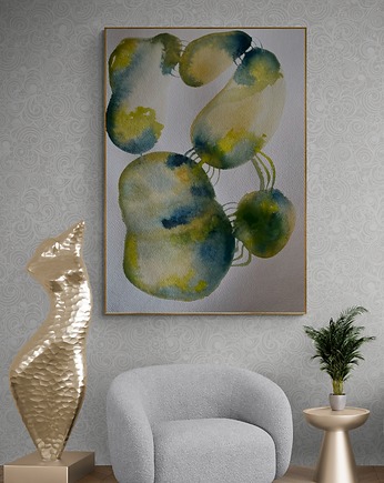 Abstrakcja No245, malowany obraz, plakat, AAS Art Studio