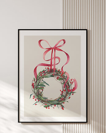 Plakat CHRISTMAS WREATH, OSOBY - Prezent dla przyjaciółki