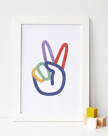 Peace - plakat do pokoju dziecka, Paperblue Studio