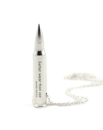 Better Wear Than Use- Big Bullet (silver), Unikke Design