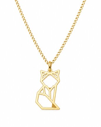 LITTLE FOX -naszyjnik srebro 925 złocone 24K, ISSI Jewelry