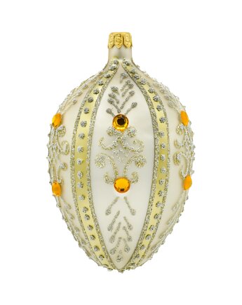 Bombka choinkowa: Ekskluzywne jajo Faberge z kamieniami: platyna, Syn Bombkarza