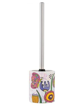 Szczotka Toaletowa z Pojemnikiem Ceramicznym Fiori, MIA home