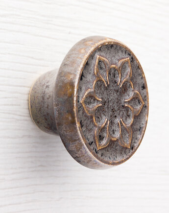 Gałka do mebli złotobrązowa wz.2, pracowniazona