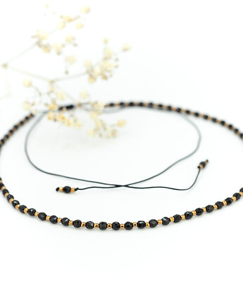 Czarny choker z koralików, Tauriel Design