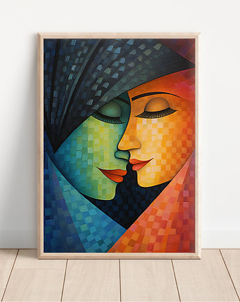 Plakat kobiety - w stylu Picasso, Whatever the timezone