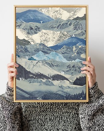 Plakat Tatry, zlepki sklejki