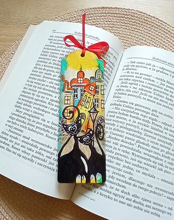 Koci świat, zakładka do książki, ajlla