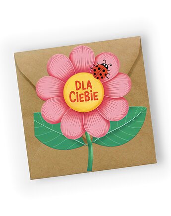 Kartka okolicznościowa- Kwiatuszek Dla Ciebie, Czarna Owca Karteczki