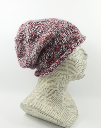Luźna czapka kolorowy melanż beanie hipster nerd krasnal, RękaProduction