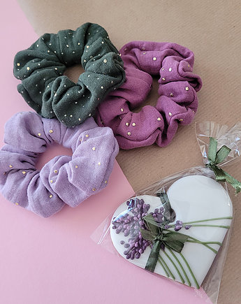 SCRUNCHIE BOX  Słodki Lawendowy, Pachnące Zające