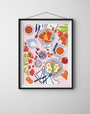 Plakat Breakfast, Maya Design