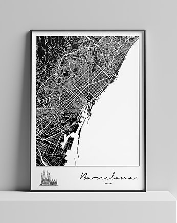 Plakat Miasto - Barcelona, Peszkowski Graphic