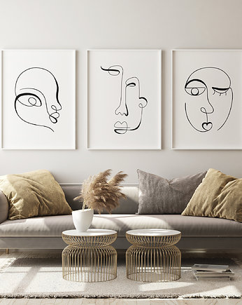 Galeria plakatów "Minimalistyczne twarze", Fotobloki and decor