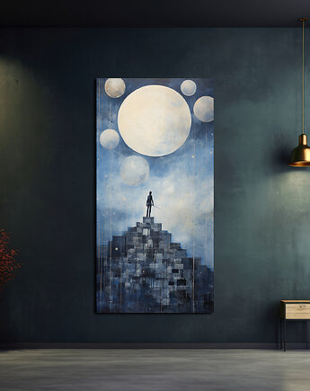 Księżyce Diuny - Plakat - Impresjonizm, Loft, Minimalizm, Black Sapphire Art