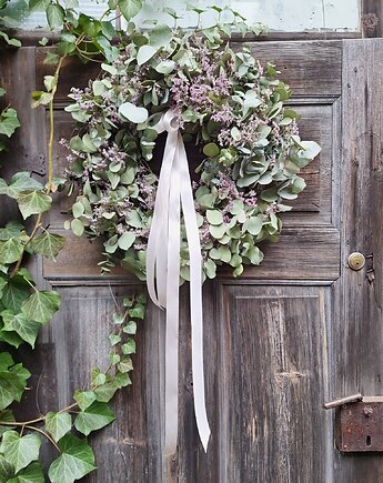 Wianek Wielkanocny Wiosenny wianek na drzwi lub stół, cynamonn