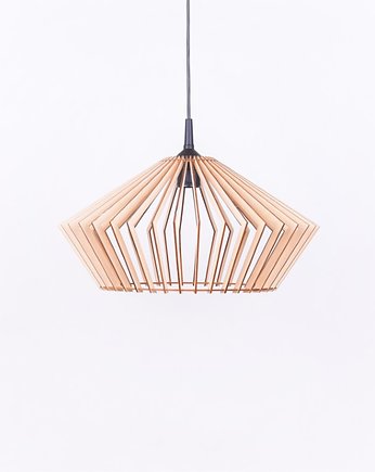 Lampa skandynawska wisząca sufitowa z drewna LED, smxdsgn