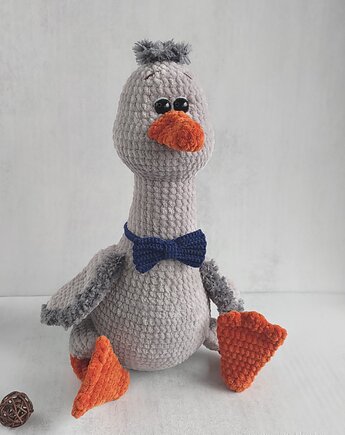Duży gąsior pluszowy, Maskotka przytulanka, Prezent dla dziecka, EcoToysByNastya