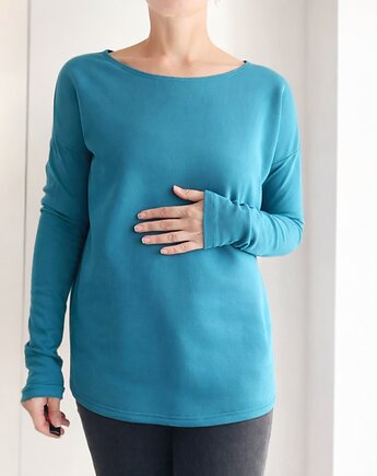 Wąski rękaw Morski z dzianiny pętelkowej, ONE MUG A DAY